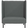 Aukštos nugaros sofa 101cm Tamsiai pilka audinys