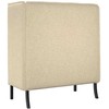 Aukštos nugaros sofa 101cm Kreminė audinys
