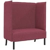 Aukštos nugaros sofa 101cm Vyno raudonumo audinys