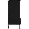 Aukštos nugaros sofa 101cm Juoda audinys