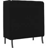 Aukštos nugaros sofa 101cm Juoda audinys