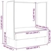 Aukštos nugaros sofa 101cm Tamsiai pilka audinys