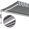 Automatinė ištraukiama markizė, antracito ir balta, 500x350cm