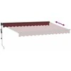 Automatinė ištraukiama markizė, bordo spalvos, 350x250cm