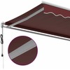 Automatinė ištraukiama markizė, bordo spalvos, 350x250cm
