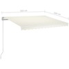Automatinė ištraukiama markizė, kreminės spalvos, 350x250cm
