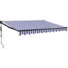 Automatinė ištraukiama markizė, mėlyna ir balta, 3,5x2,5m