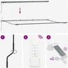 Automatinė ištraukiama markizė su LED, bordo spalvos, 600x300cm