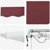 Automatinė ištraukiama markizė su LED, bordo spalvos, 600x300cm