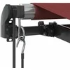 Automatinė ištraukiama markizė su LED, bordo spalvos, 350x250cm