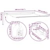 Automatinė ištraukiama markizė su LED, bordo spalvos, 300x250cm