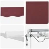 Automatinė ištraukiama markizė su LED, bordo spalvos, 450x300cm