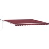 Automatinė ištraukiama markizė su LED, bordo spalvos, 400x300cm