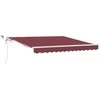 Automatinė ištraukiama markizė su LED, bordo spalvos, 300x250cm