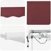 Automatinė ištraukiama markizė su LED, bordo spalvos, 300x250cm