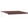 Automatinė ištraukiama markizė su LED, bordo spalvos, 450x300cm