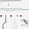 Automatinė ištraukiama markizė su LED lemputėmis, antracito ir baltos spalvos, 600x300 cm