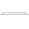 Automatinė ištraukiama markizė su LED lemputėmis, antracito ir baltos spalvos, 600x300 cm