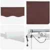 Automatinė ištraukiama markizė su LED, ruda, 300x250cm