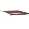 Automatinė ištraukiama markizė su LED, ruda, 300x250cm