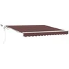 Automatinė ištraukiama markizė su LED, ruda, 300x250cm