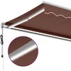 Automatinė ištraukiama markizė su LED, ruda, 350x250cm