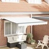 Ištraukiama markizė Balta 300 x 250 cm Audinys ir aliuminis