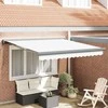 Ištraukiama markizė Balta 350 x 250 x 165 cm Audinys ir metalas