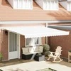 Ištraukiama markizė Balta 400 × 350 cm Audinys ir aliuminis