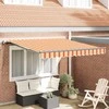 Ištraukiama markizė Geltona ir Oranžinė 350 x 250 cm