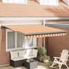 Ištraukiama markizė Geltona ir Oranžinė 350 x 250 x 165 cm