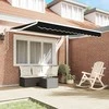 Ištraukiama markizė Juoda 350 x 250 cm Poliesteris ir Metalas