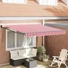 Ištraukiama markizė Raudona ir balta 350 x 250 cm