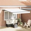 Skėtis Audinys Balta 350 x 250 cm Poliesteris