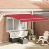 Skėtis Audinys Raudona 300 x 250 cm Poliesteris