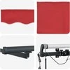 Skėtis Audinys Raudona 300 x 250 cm Poliesteris