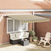 Skėtis Audinys Žalia ir geltona 350 x 250 cm Poliesteris