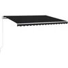 Automatinė markizė su LED/vėjo jutikliu, antracito, 300x250cm