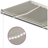 Automatinė markizė su LED/vėjo jutikliu, kreminė, 400x300cm