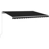 Automatinė markizė su LED/vėjo jutikliu, antracito, 350x250cm