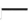 Automatinė markizė su LED/vėjo jutikliu, antracito, 500x350cm