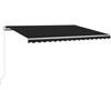 Automatinė markizė su LED/vėjo jutikliu, antracito, 300x250cm