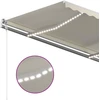 Automatinė markizė su LED/vėjo jutikliu, kreminė, 350x250cm