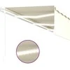 Automatinė markizė su uždanga/LED/vėjo jutikliu, kreminė, 6x3m