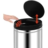 Automatinė šiukšliadėžė su jutikliu, nerūdijantis plienas, 60l