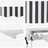 Markizės rėmas Antracito ir baltos 300 x 200 cm