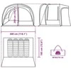 Automobilinė palapinė, žalia, keturvietė, atspari vandeniui