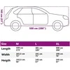Automobilio uždangalas visureigiui, pilkas, L, audinys