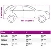 Automobilio uždangalas visureigiui, sidabrinis, XL dydžio