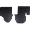 Automobilių kilimėlis 2 pcs Juoda Guma